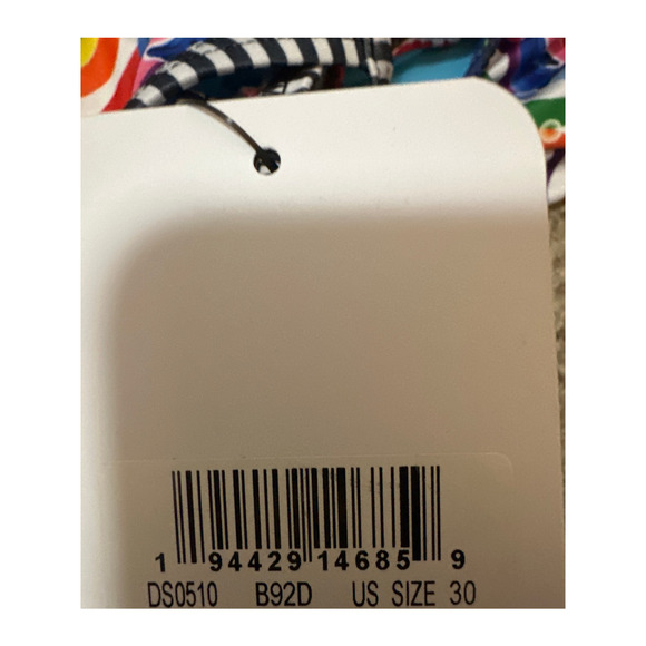 Dolfin Uglies Print V-Back One Piece Swimsuit Size 30 New NWT DS0510 - Picture 3 of 4